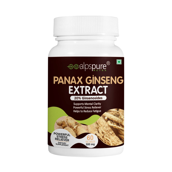 Panax Ginseng Extract 500mg Veg Tablets